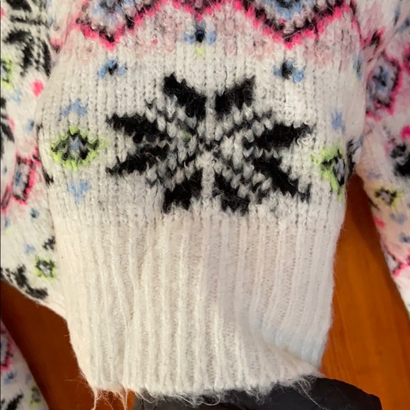 Pink Victoria’s Secret Holiday Snowflake sweater - Picture 7 of 13